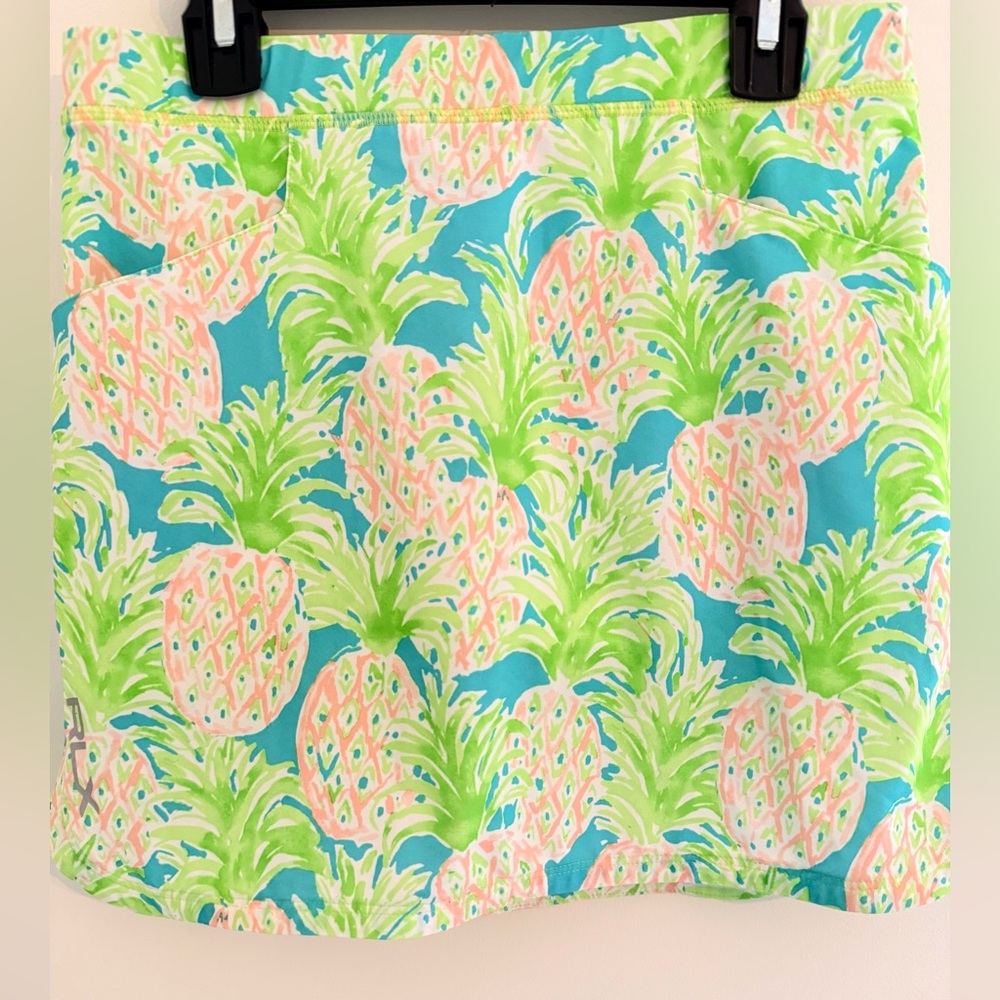 Ralph Lauren Blue, Green & Pink Pineapple Tennis Skirt (Lily Pulitzer style)